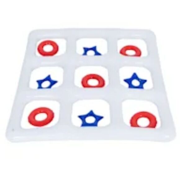Giant Inflatable Star & Circle Tic-Tac-Toe Summer Outdoor Game Set - Picture 2 of 7